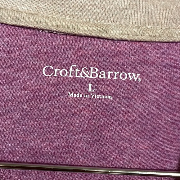•CROFT& BARROW•FUSHIA FULL ZIP LIGHTWEIGHT JACKET SIZE LARGE EUC(LIKE NEW) - Picture 3 of 5